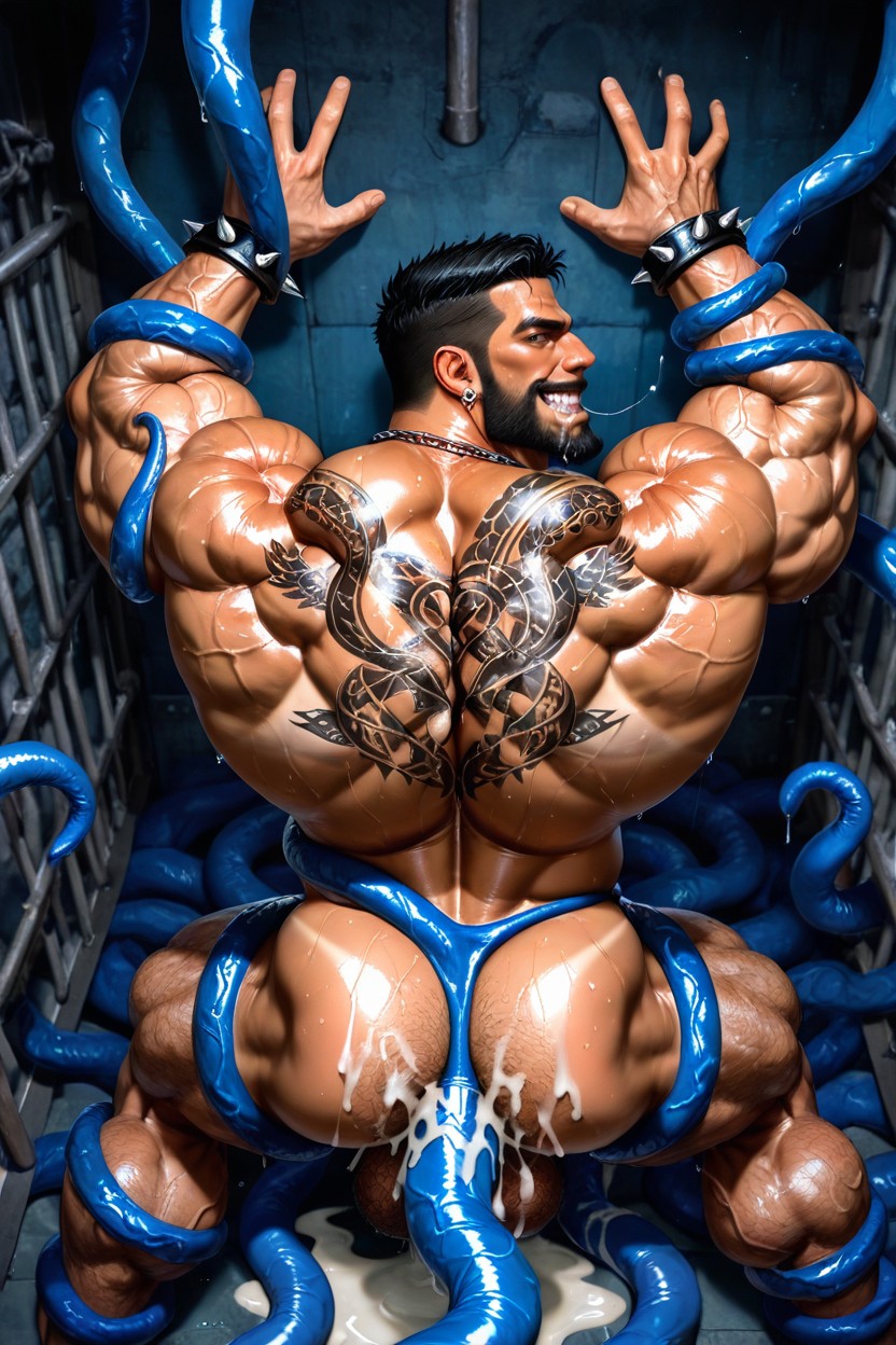 Monster Neck, Wet, Massive Meaty Body AI Gay Porn