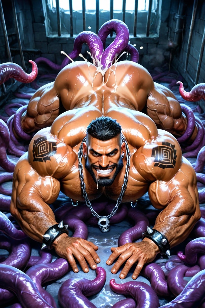 Wet, Veiny Muscles, Huge Balls AI Gay Porn