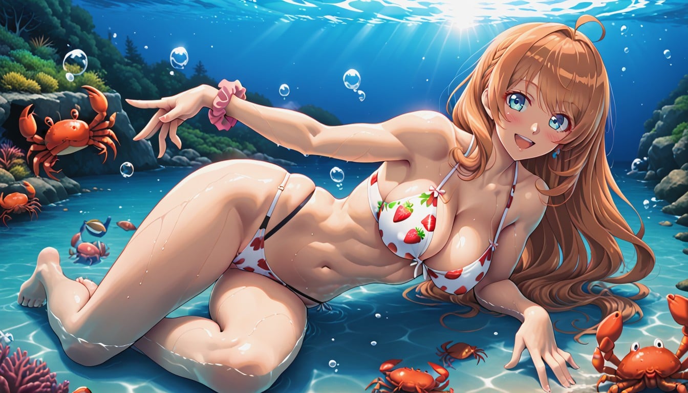 Five Fingers, Medium Ass, Side View Hentai AI Porn