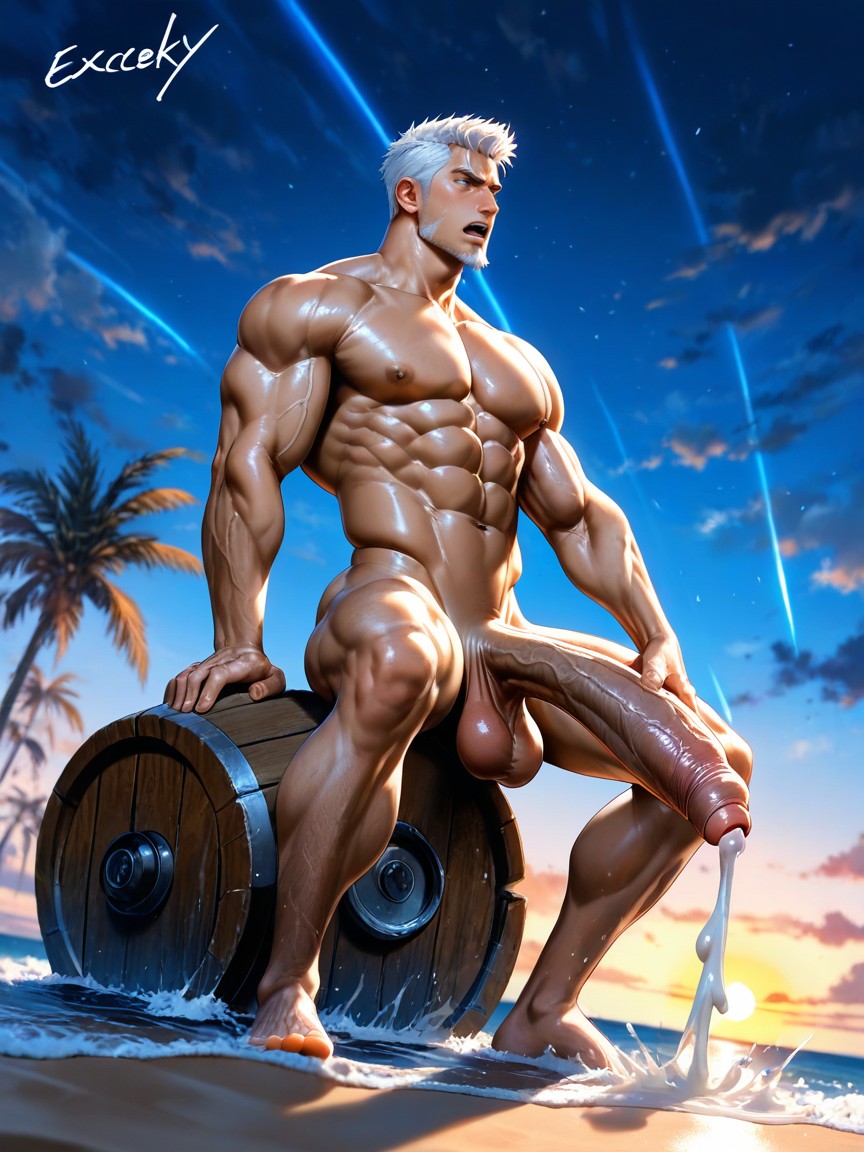 Cock Ring, Gigantic, Seductive Aroused Slutty Stare AI Gay Porn