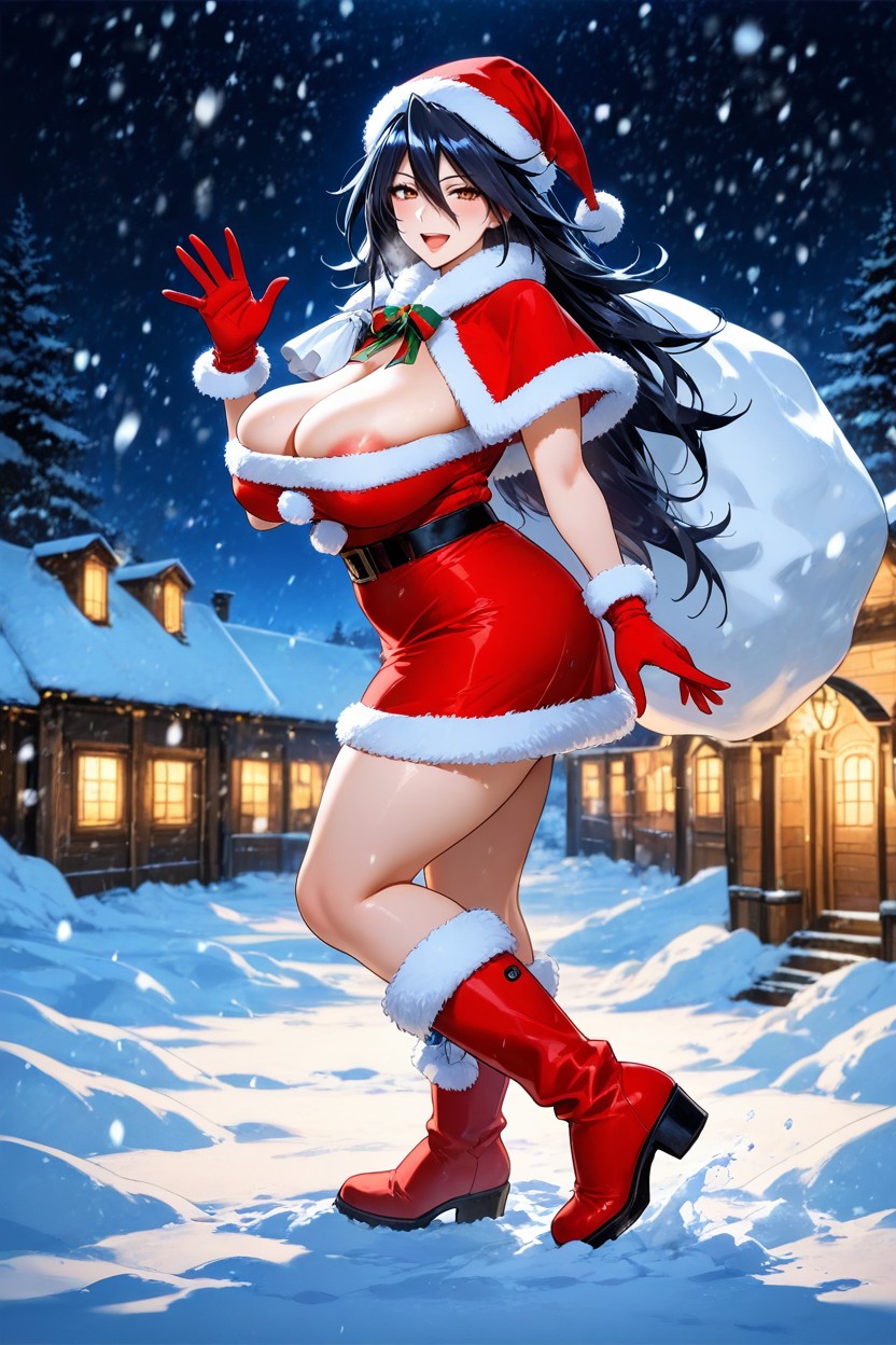 Soft Lighting, Breast Cleavage, Happy Smile Hentai AI Porn