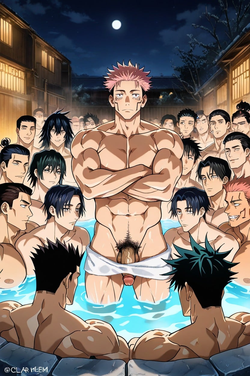 Combed Back, Erection, Everyone Wants His Cock ゲイAIポルノ
