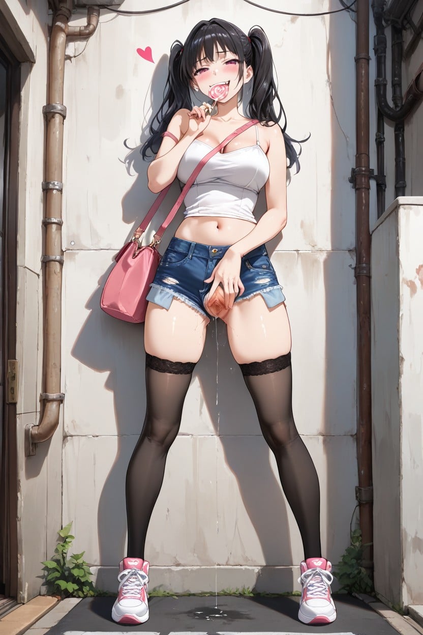 Hd, Perfect Anatomy, Black Hair AI Porn