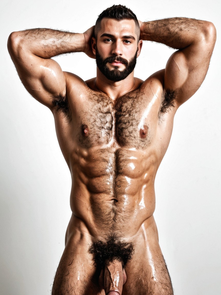 1 Person, Fully Visible Penis, Naked AI Gay Porn