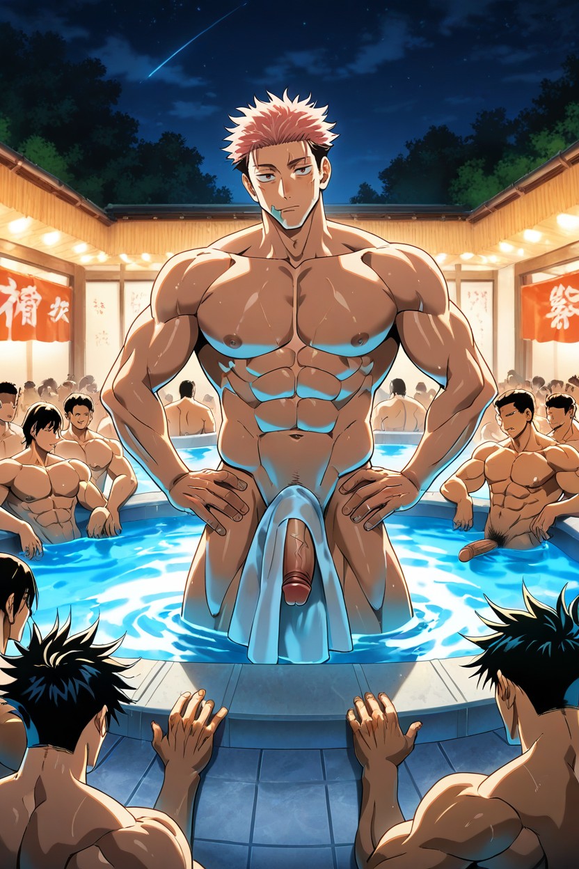 Lots Of Men, Multiple People, Elaborated Faces AI Gay Porn