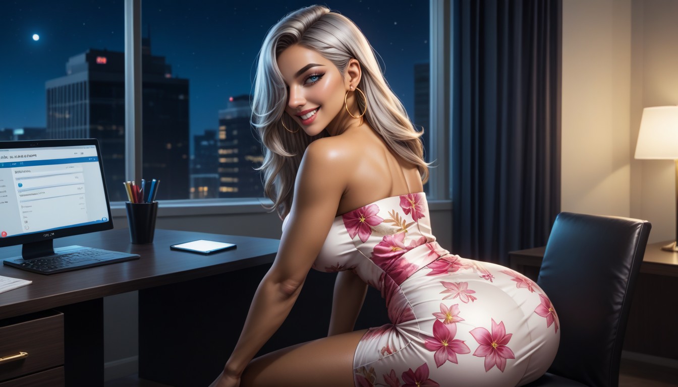 Night, Massive Ass, Flirting AI Porn