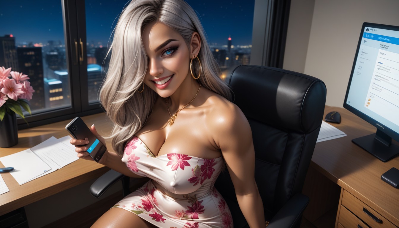 Pov, Blue Eyes, Night AI Porn