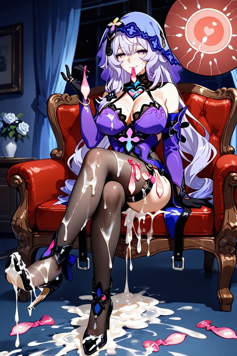 Covered By Cum, Sitting, Cum Everywhere Hentai AI Porn
