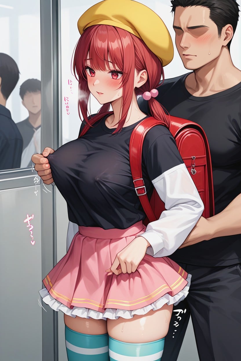 Sneakers, Charming, Lower Twintail Hentai AI Porn