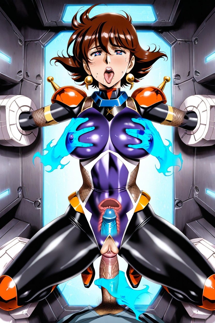 Eyes Rolled Back, Kuhaa Pose Through Clothing, Heart-shaped Pupils In Eyes Hentai AI Porn