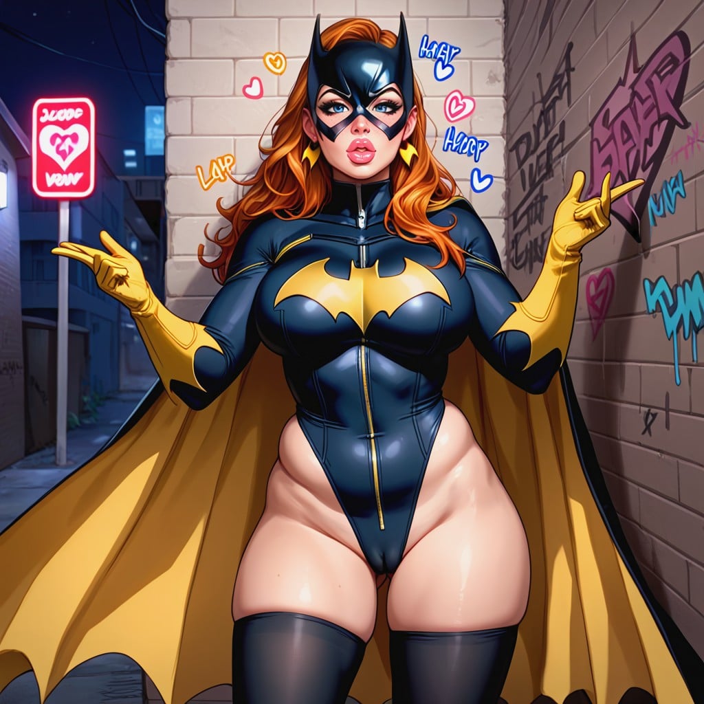 Black Leotard, Batgirl, 18+ AI Porn