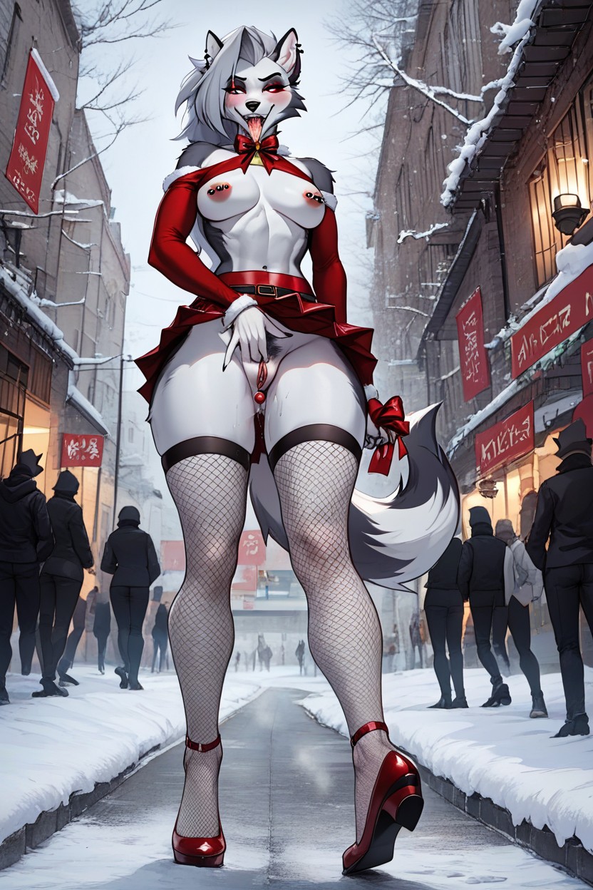 Foot Fetish, Female Body, Showing Pussy ファーリーAIポルノ