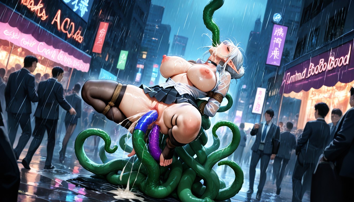 Elf Female, Toes Spread, Voluptuous Hentai AI Porn