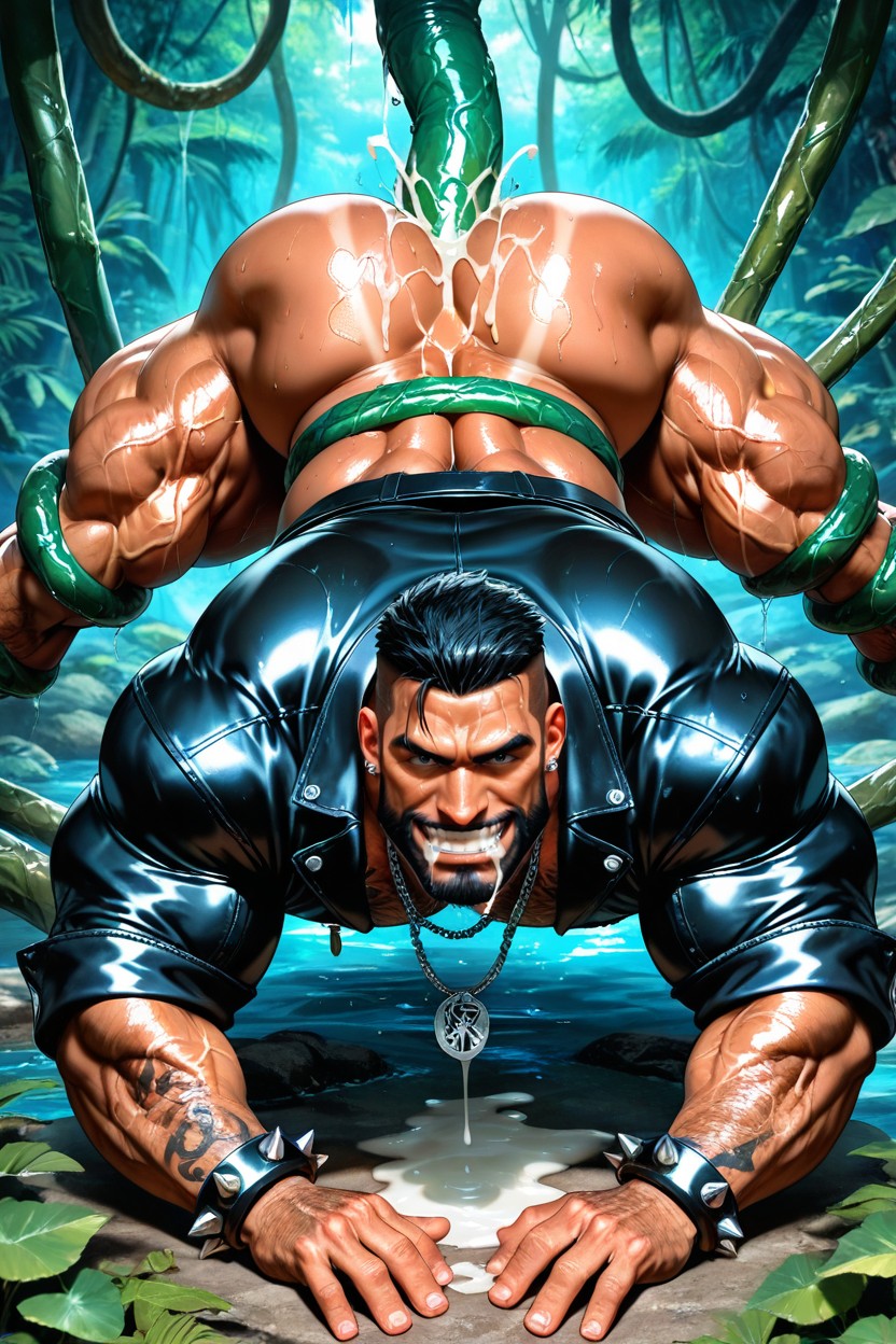 Top Down, No Hair On Forearms, Jungle AI Gay Porn