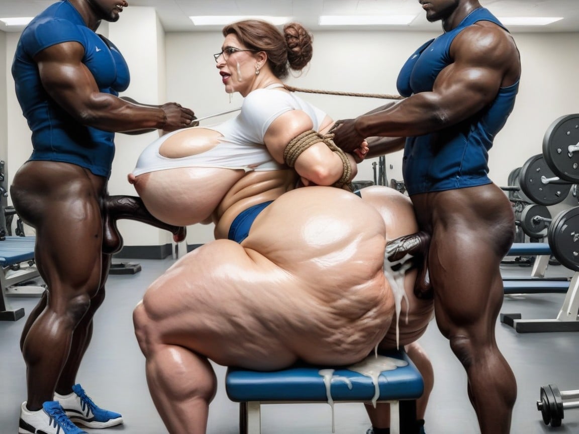 Hogtied, Massive Ass, Hand On Butt AI Porn