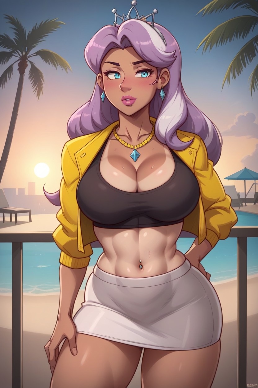 Tanlines, Yellow Jacket, Thick Thighs Hentai AI Porn