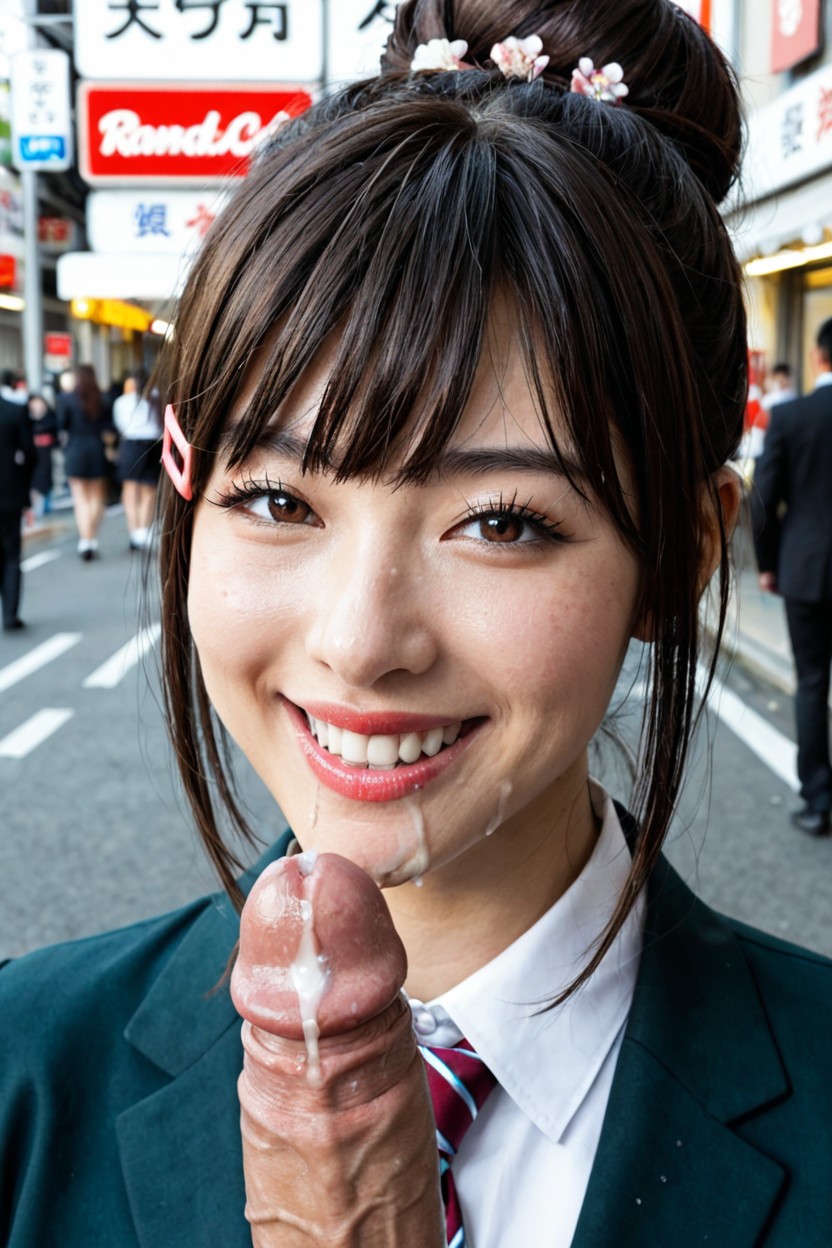 Brown Eyes, Head Tilt, Close Up AI Porn