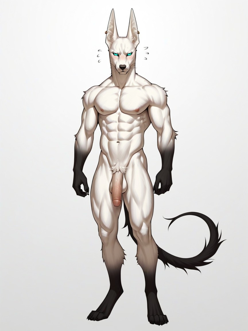 Pointed Ears, Full Body, Skinny Furry AI Porn