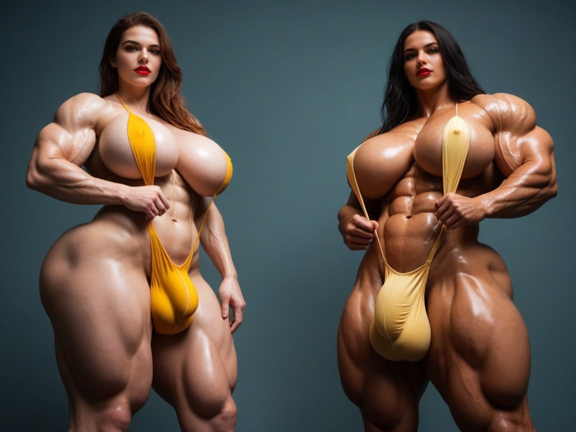 Washboard Abspale Skin, Gigantic Muscle Delts, Abs Shemale AI Porn