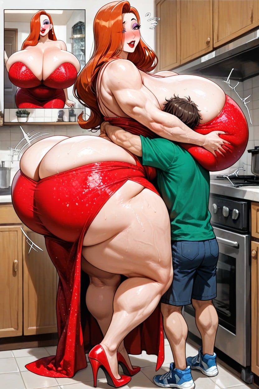 Detailed Face, Hugging Him, High Heels Hentai AI Porn