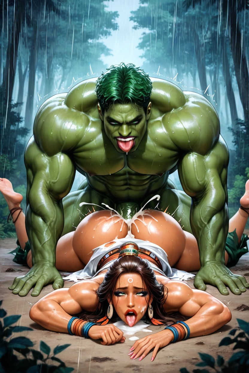 Orgasm, Hulk Has Haircut, Eyes Wide AI Porn