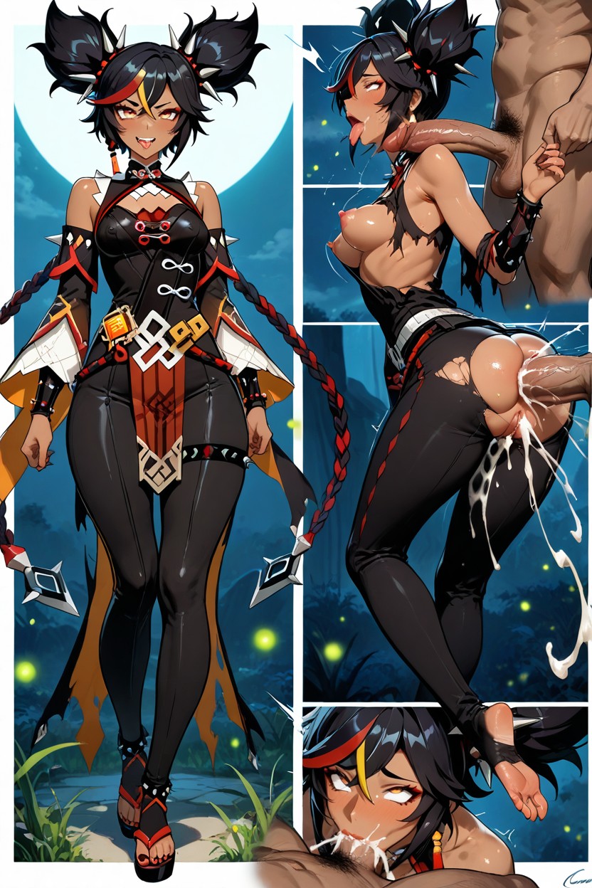 Multiple Views Capturing Radically Different Actions, Spread Long Toes, Hyper Tall Woman Hentai AI Porn