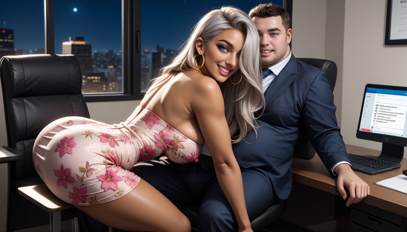 Fat Man, Night, Sexually Explicit Details AI Porn