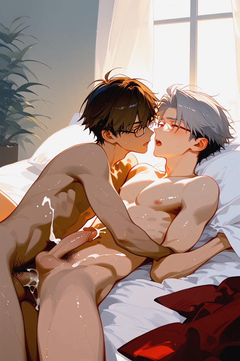 Sweaty, Males, Gay Anal Sex AI Gay Porn