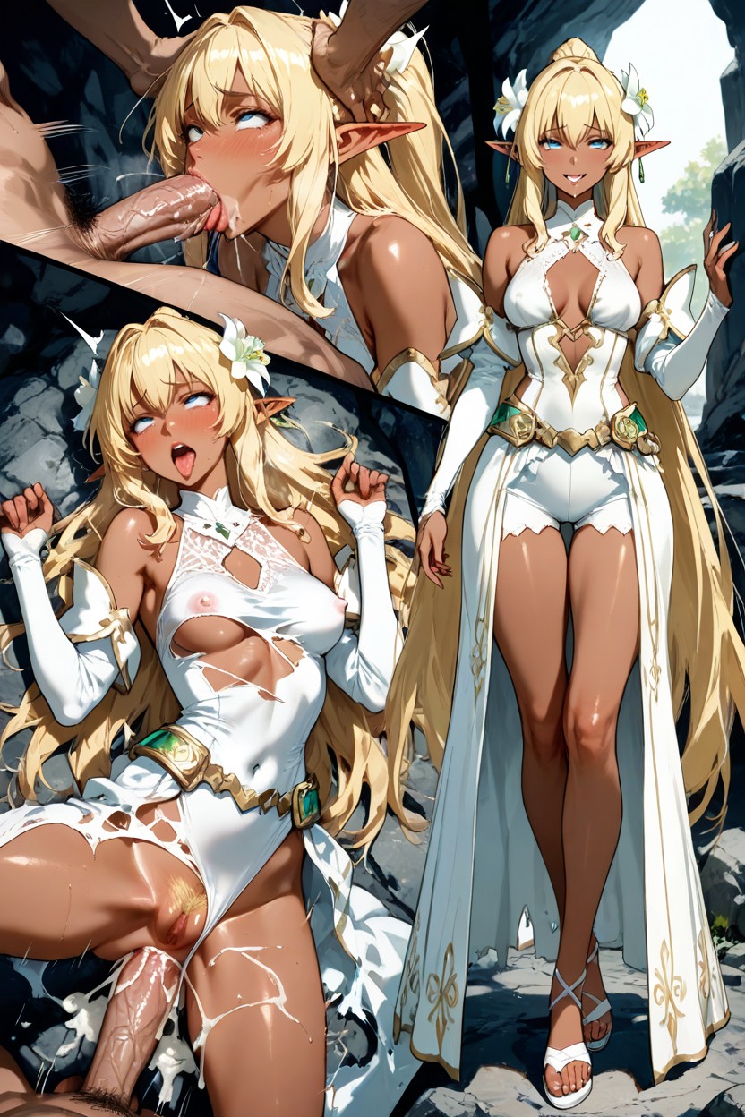 Skinny, Grabbed Head And Neck, Masterfully Dynamic Linework Hentai AI Porn