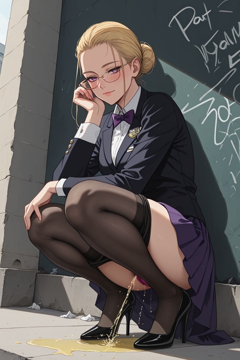 In Hiding Place, Glasses, Many Rolled Up Tissues And Trash Hentai AI Porn