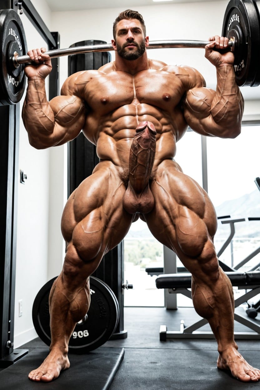 Bursting Dark Brown Skin, Deeply Etched Abs, Massive Thick Chest AI Gay Porn