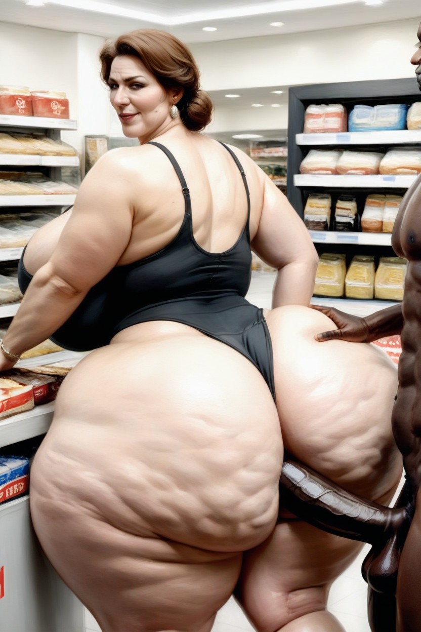 Unbelievable Giant Butt, Ugly Face, Cellulite Thighs Porno IA
