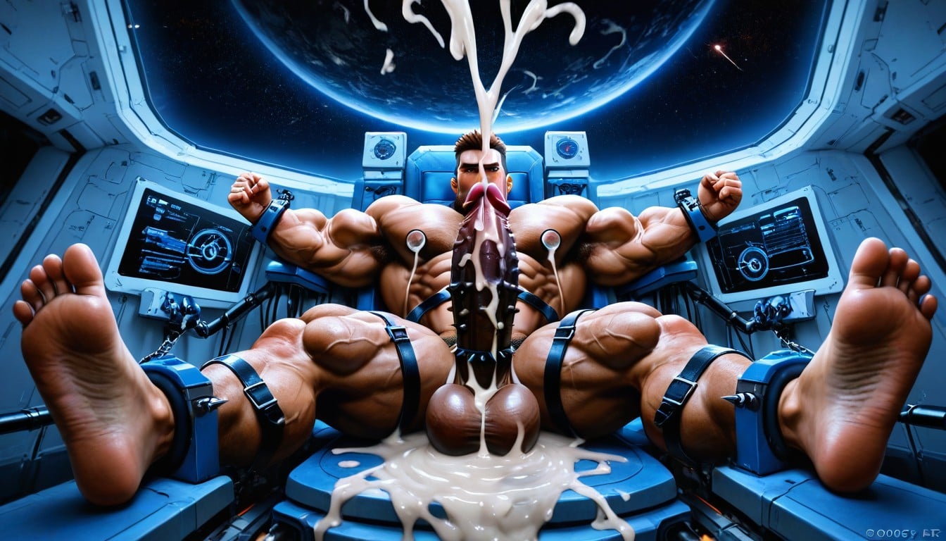 Huge Erect Nipples, Fix Anatomy, Moonlight AI Gay Porn