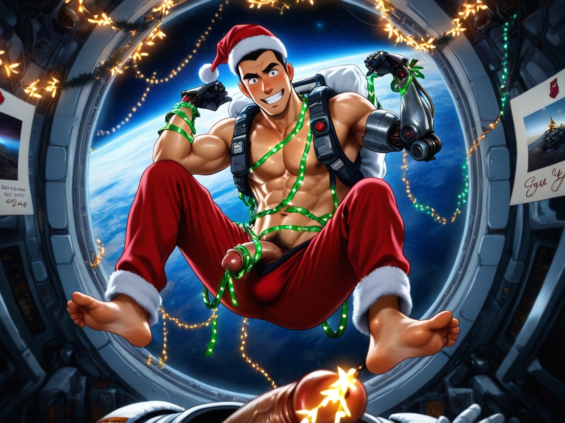 Christmas, Open Clothes, Cuntboy AI Gay Porn