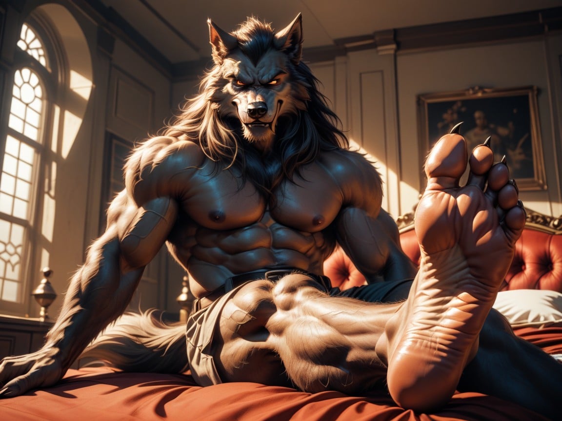 1 Person, Massive, Paws For Feet AI Gay Porn