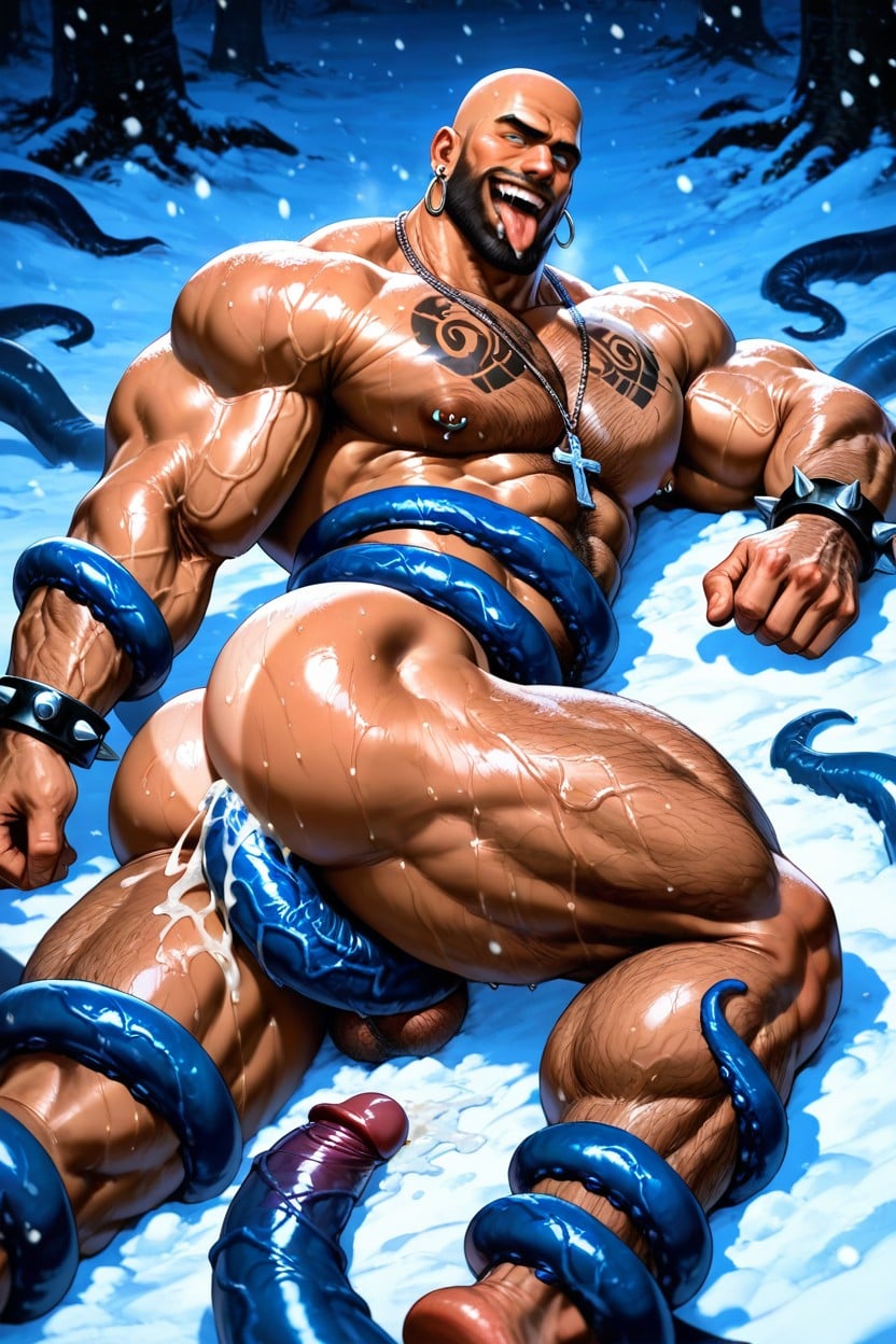 Hairy Balls, 18+, Veiny Muscles AI Gay Porn