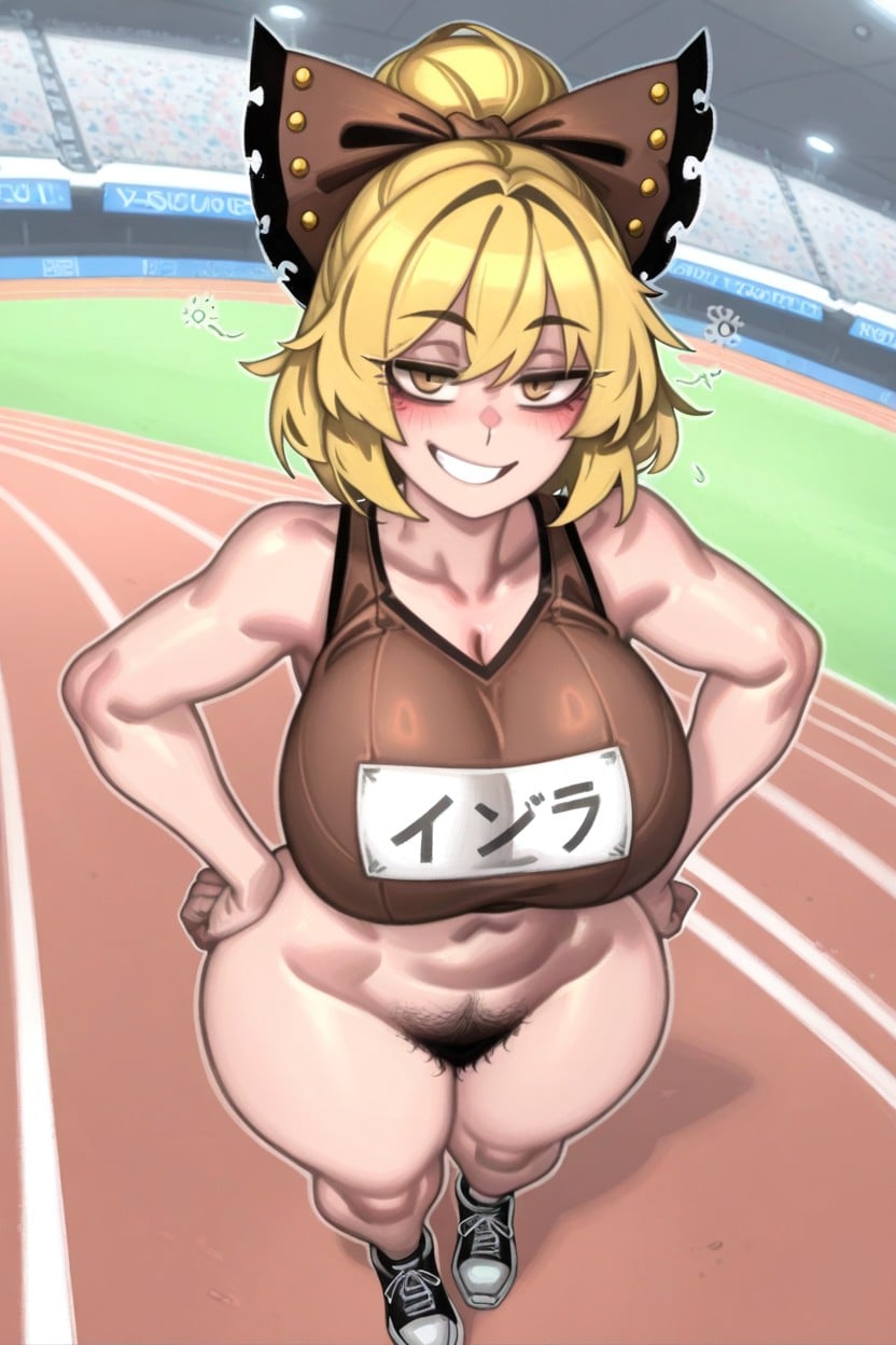 Midriff, Blonde Hair, Touhou Hentai AI Porn