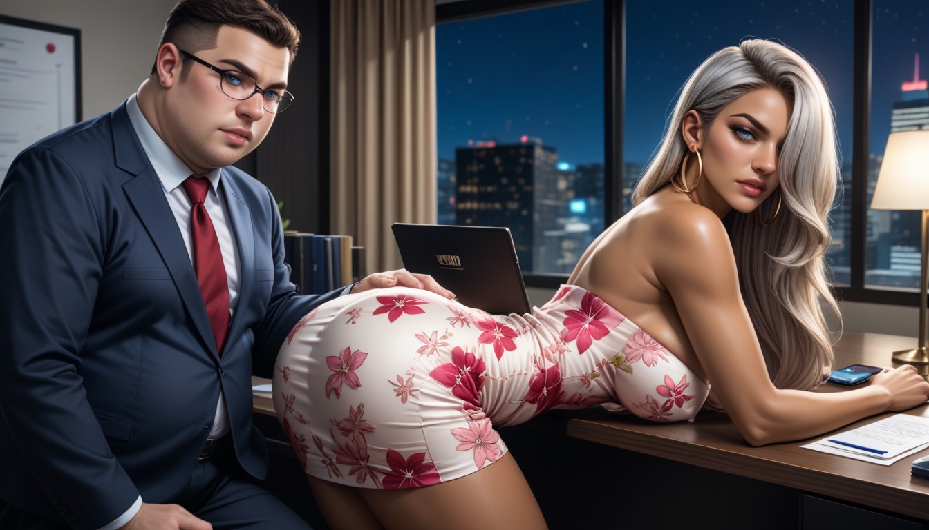 Muslos Expuestos, Flirting, Escote Porno IA
