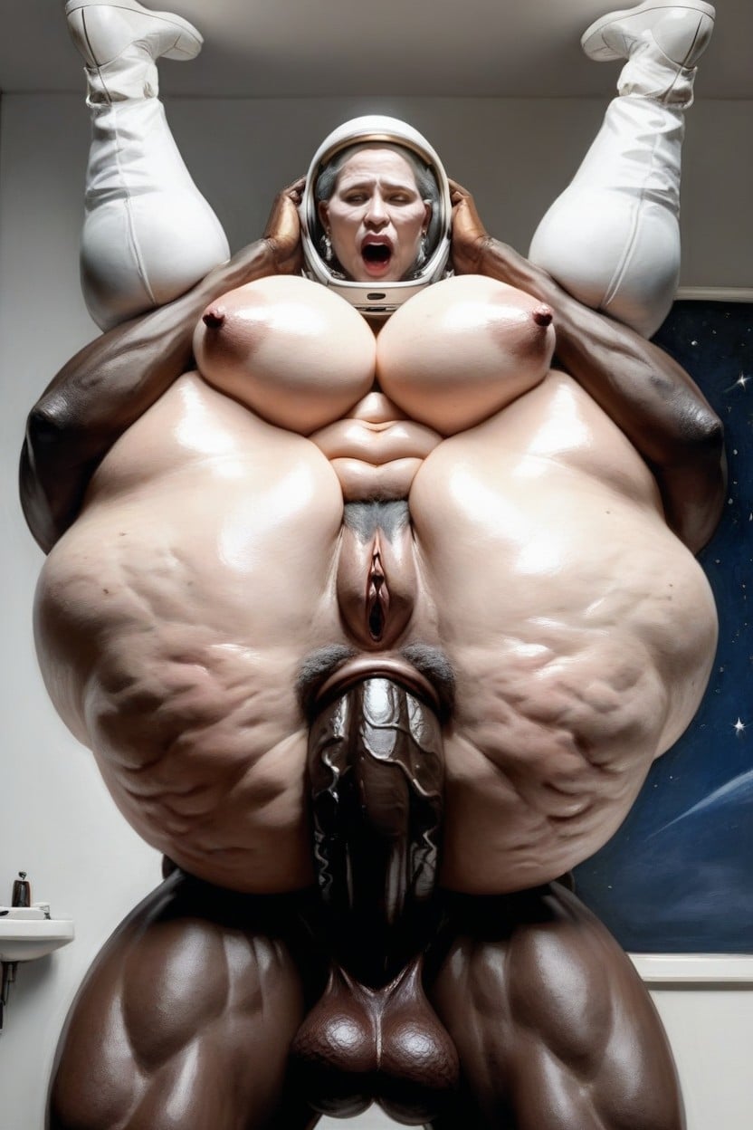 Sweaty, Curvy Body, Stunning Mature Gilf AI Porn