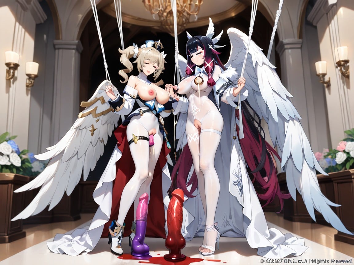 Women, Milking Machine, Big Breasts Hentai AI Porn