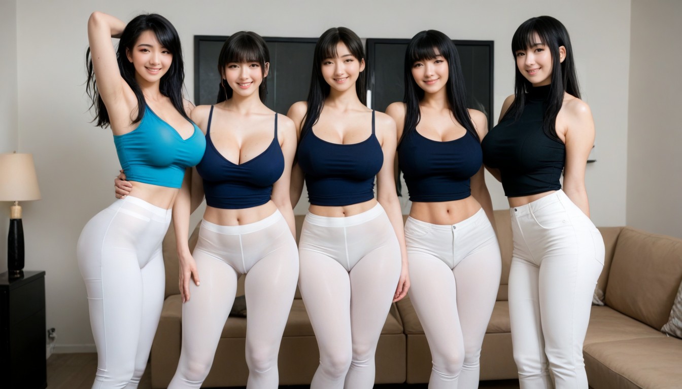 Bouncy Big Breasts, 18+, Japanese Idol Faces Porno IA