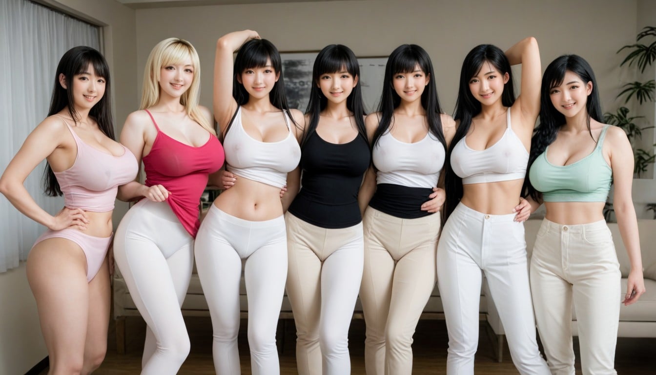 Super Long Legs, Chinese Idol Faces, Bouncy Big Breasts AI Porn