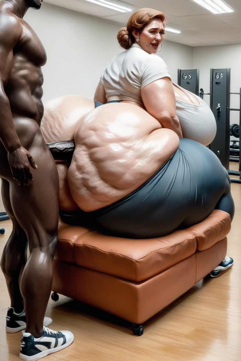 Perfect Anatomical Body, Perfect Breasts, Incredibly Large Ass AI Porn