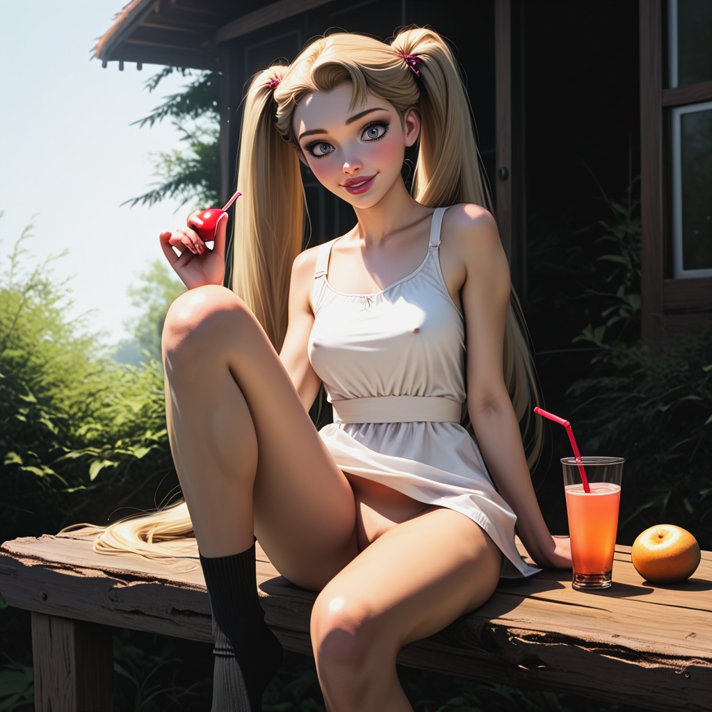 Rapunzel, Eyelashes, Erect Nipples Hentai AI Porn
