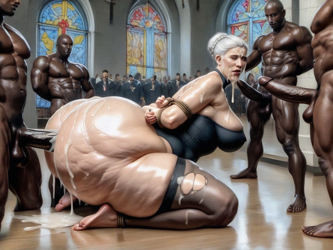 Gigantic Tits, Cock Completely In Ass, Hyper Ass AI Porn