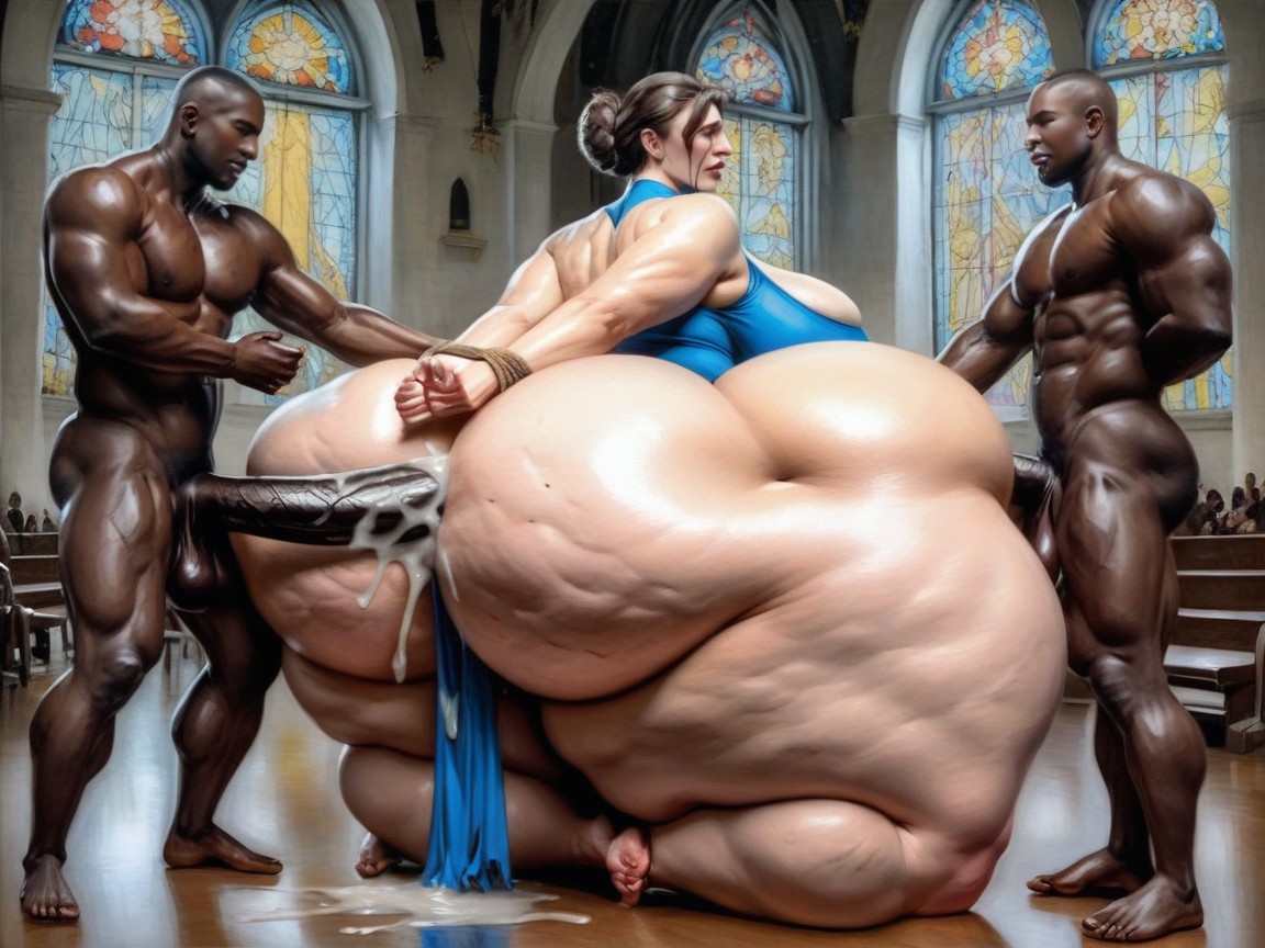 Huge Black Cock, Hyper Ass, Anal Sex From Behind AI Porn