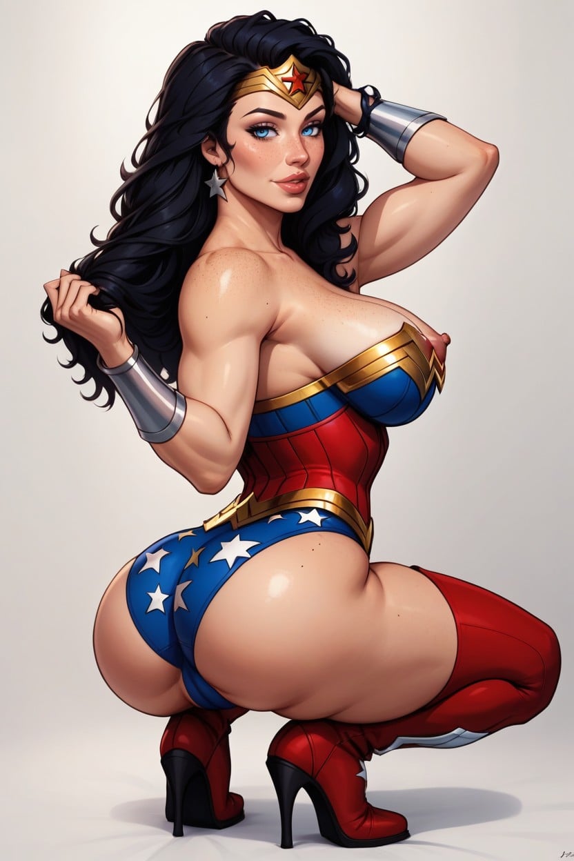 18+, Rounded Ass, Squatting AI Porn