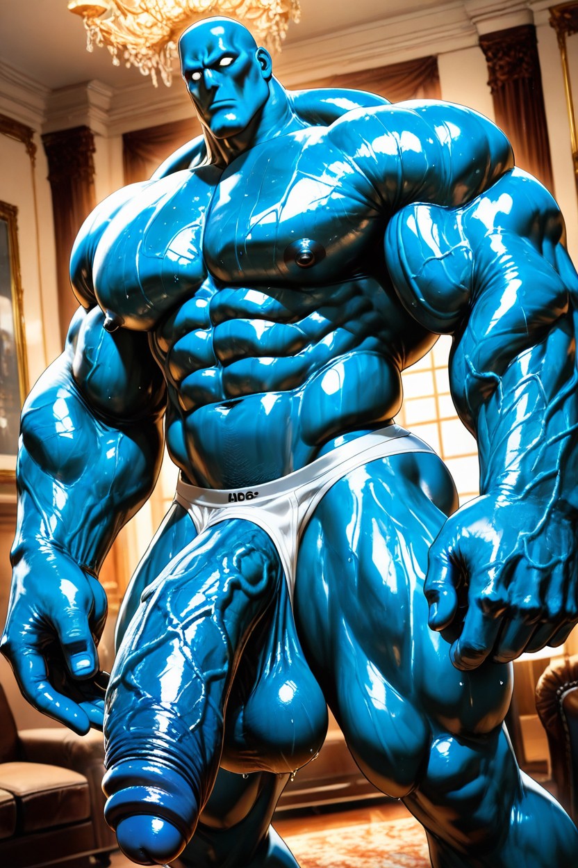 Handsome, Side View, Thick Pulpy Body AI Gay Porn
