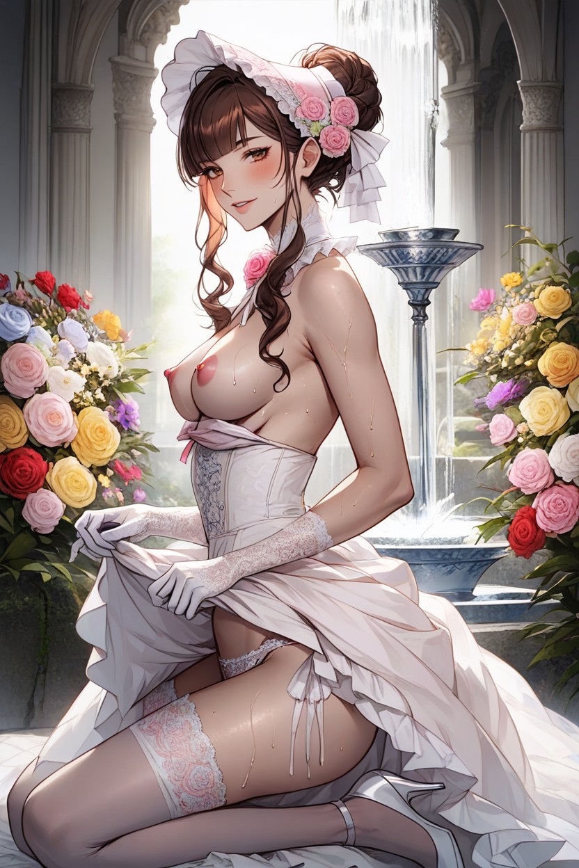 Blunt Bangs, No Missing Fingers, Hot Sunny Day Hentai AI Porn
