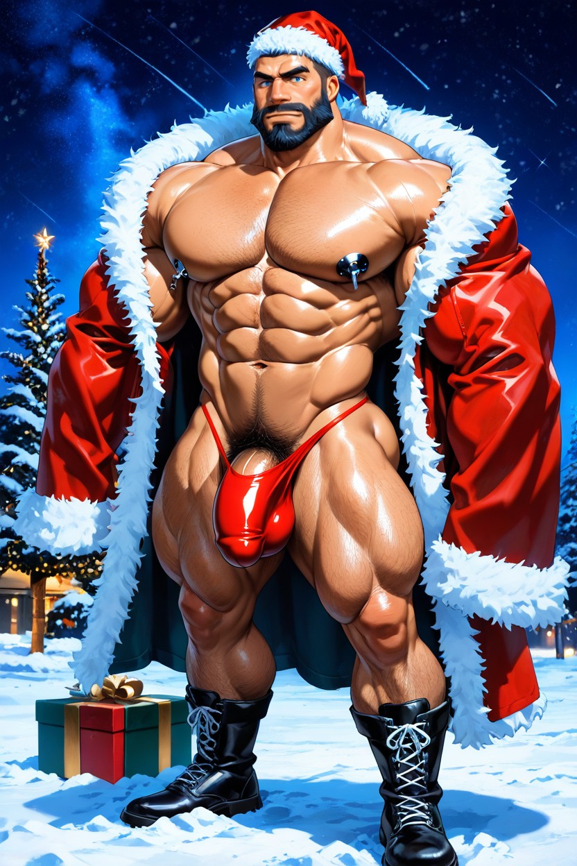 Noir, Snowy, Man AI Gay Porn